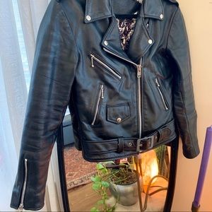 Straight To Hell Classic Black Leather Jacket